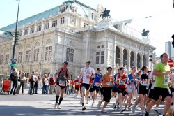 Der attraktive Wien-Marathon führt die Läufer vorbei an historischen Bauten wie dem Opernhaus. © www.photorun.net