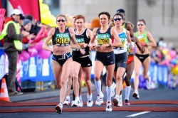Der London-Marathon ist hochkarätig besetzt. Olympiasiegerin Constantina Dita und WMM-Siegerin Irina Mikitenko treffen am Sonntag wieder aufeinander. © www.photorun.net