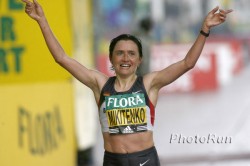 Irina Mikitenko triumphiert 2008 zum ersten Mal in London. © www.photorun.net