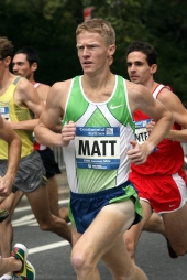 KIMbia's Matt Tegenkamp wurde Dritter beim Fifth Avenue Mile. © Victah Sailer