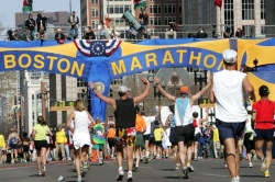 Der Zieleinlauf beim Boston-Marathon © www.photorun.net