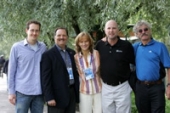 Die Race-Direktoren der Big Five: Mark Milde (Berlin), Guy Morse (Boston), Mary Wittenberg (New York), Carey Pinkowski (Chicago) und David Bedford (London/von links nach rechts).