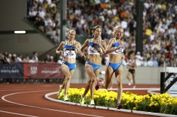 Shalane Flanagan, Kara Goucher und Amy Yoder Begley auf dem Weg zur Olympia-Qualifikation. © www.photorun.net