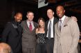 Schauspieler Jamie Foxx, Colorados Gouverneur John Hickenlooper, Uta, Fernsehmoderator Aaron Harber und Basketballspieler der LA Clippers Chauncey Billups. © Steve Crecelius