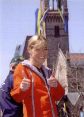 Uta beim Kids Run des Boston-Marathons 2005. © Jim Davis