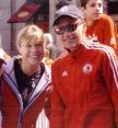 Uta beim Kids Run des Boston-Marathons 2005. © Jim Davis