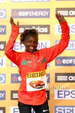 Mary Keitany lief erneut eine Weltklassezeit über die Halbmarathondistanz. © www.photorun.net