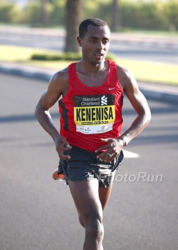 Kenenisa Bekele möchte auf der schnellen Berliner Strecke zeigen, was er über 42,195 km laufen kann. © www.PhotoRun.net