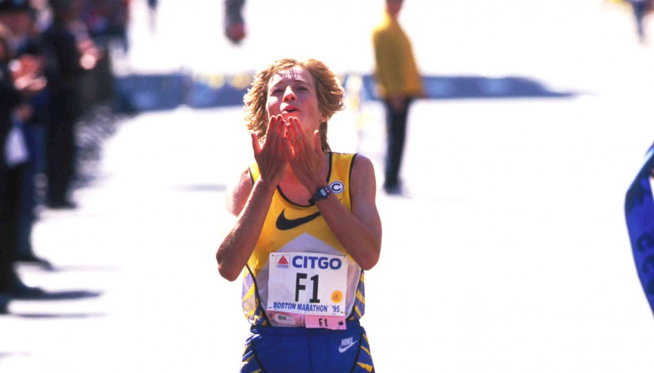 Boston-Marathon 1995: Uta schließt zu Rosa Mota auf