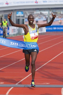 Wilson Chebet möchte zum vierten Mal in Amsterdam gewinnen. © Amsterdam Marathon