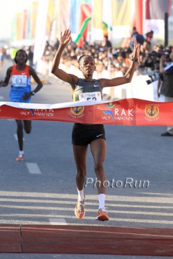 Lucy Kabuu produced the second-fastest run of all time in Ras Al Khaimah.  © www.PhotoRun.net