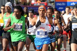 Meb Keflezighi beim New York City-Marathon 2011. © www.PhotoRun.net