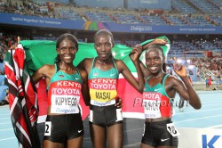 Von links: Sally Kipyego, Linet Masai und Vivian Cheruiyot. © www.photorun.net