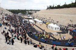 Der Zieleinlauf im Panathinaikon-Stadion in Athen. © www.photorun.net