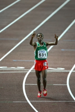 Kenenisa Bekele wird zum dritten Mal Weltmeister über 10.000 m. © www.photorun.net