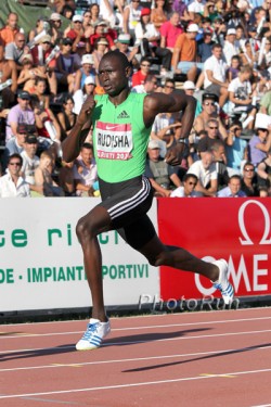 David Rudisha auf dem Weg zum Weltrekord in Rieti. © www.photorun.net