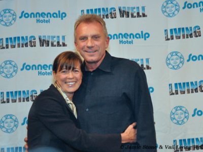 Joe Montana und Uta beim „Vail Living Well” Symposium im September 2013. © Jamie Stone und Vail Living Well