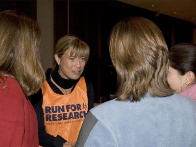 Uta mit Teilnehmern der American Liver Foundation im April 2005. © Norman J. Lang