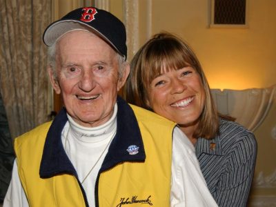 Uta und Johnny Kelley in Boston während des Marathon-Wochenendes im April 2004. © BAA